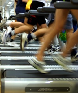 Feet-on-treadmills